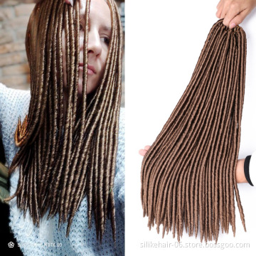 Soft Faux Locs Crochet Hair Synthetic Braiding Hair  Goddess Locs Crochet Hair Braids Bomba Dreadlocks Crochet Braids